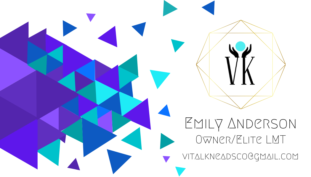 Emily Anderson, Owner and Elite LMT — vitalkneadsco@gmail.com